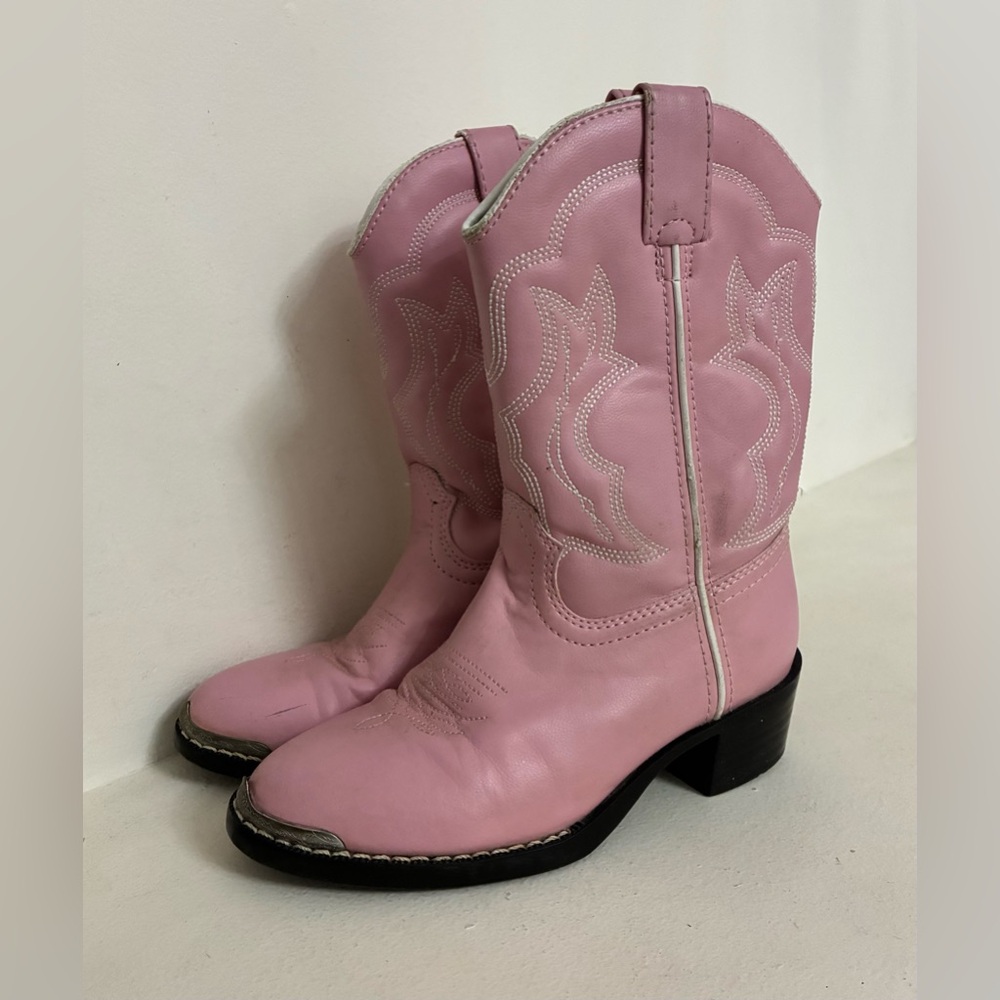 Durango Pink Western Cowboy Boots BT858 Youth Size 13D